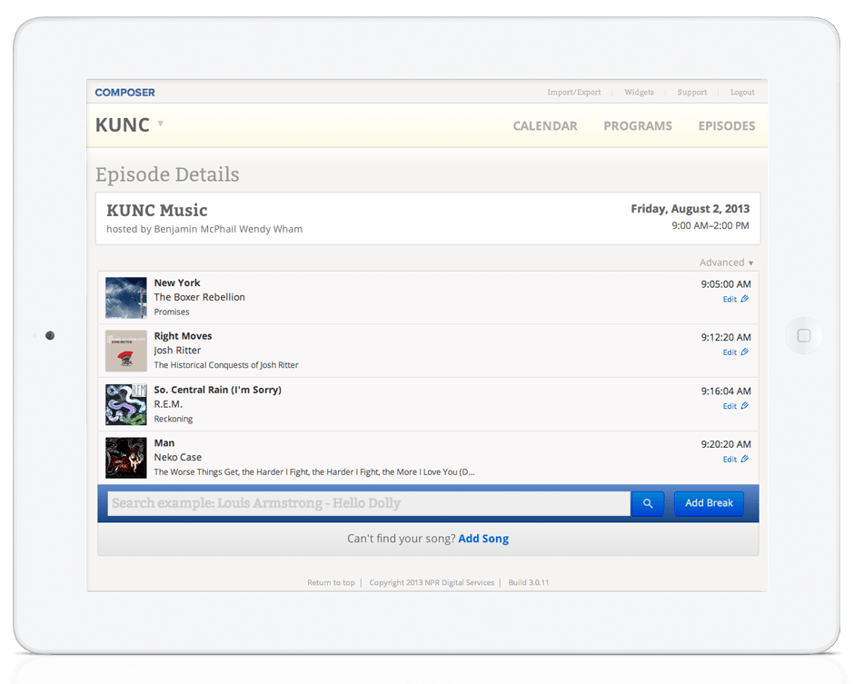 Composer - Episode Details